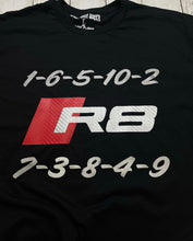 Load image into Gallery viewer, Audi R8 Firing order t-Shirt
