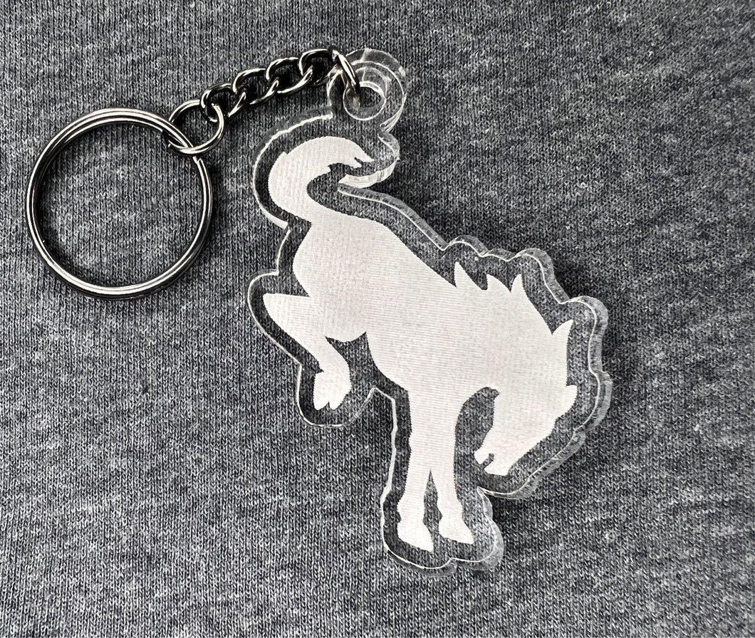 Bronco horse acrylic keychain