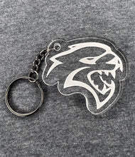 Load image into Gallery viewer, Acrylic engraved hellcat keychain
