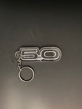 Load image into Gallery viewer, Acrylic engraved 5.0 keychain
