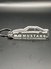 Load image into Gallery viewer, Acrylic engraved fox body 5.0 keychain
