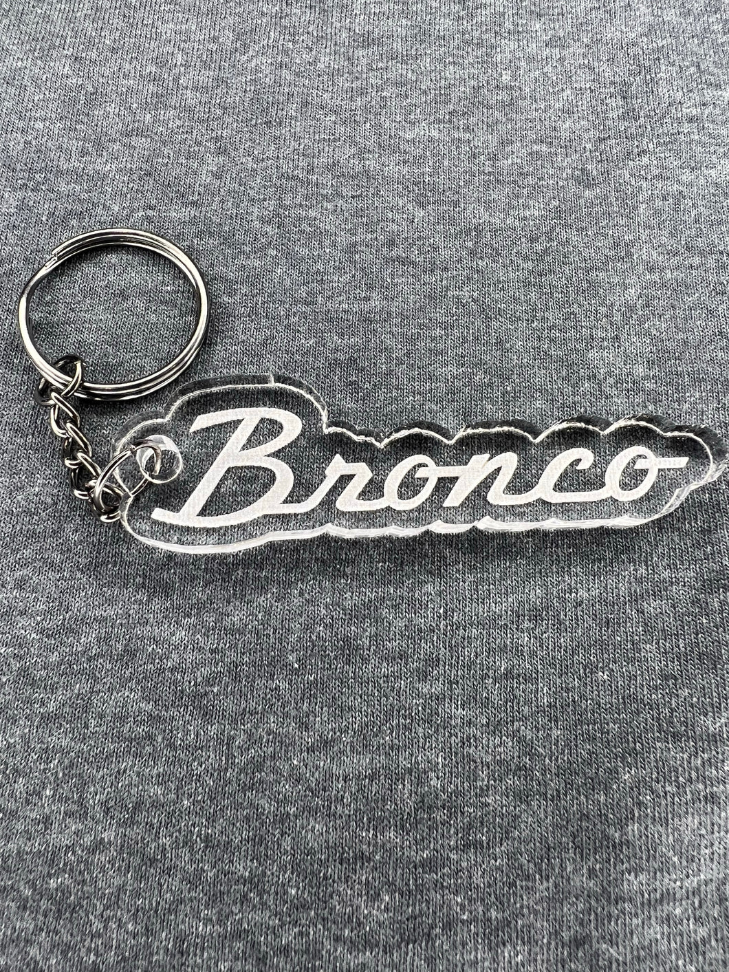 Bronco acrylic keychain