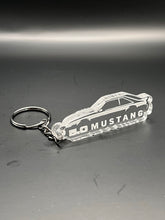 Load image into Gallery viewer, Acrylic engraved fox body 5.0 keychain
